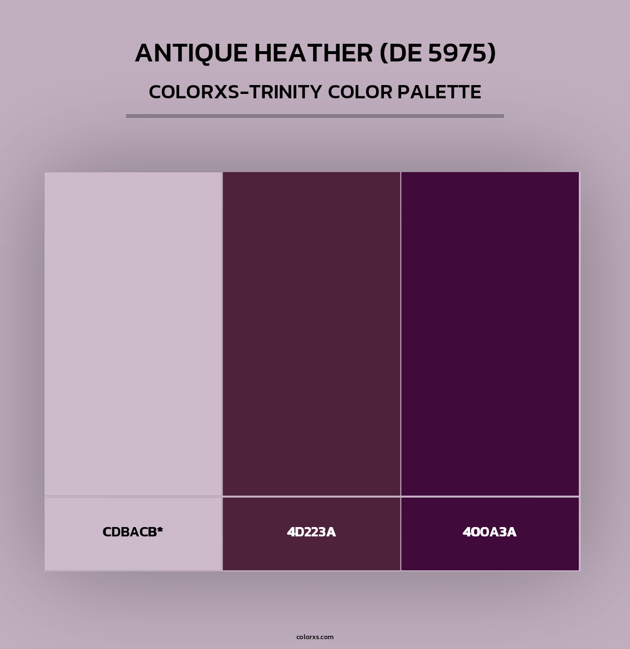 Antique Heather (DE 5975) - Colorxs Trinity Palette