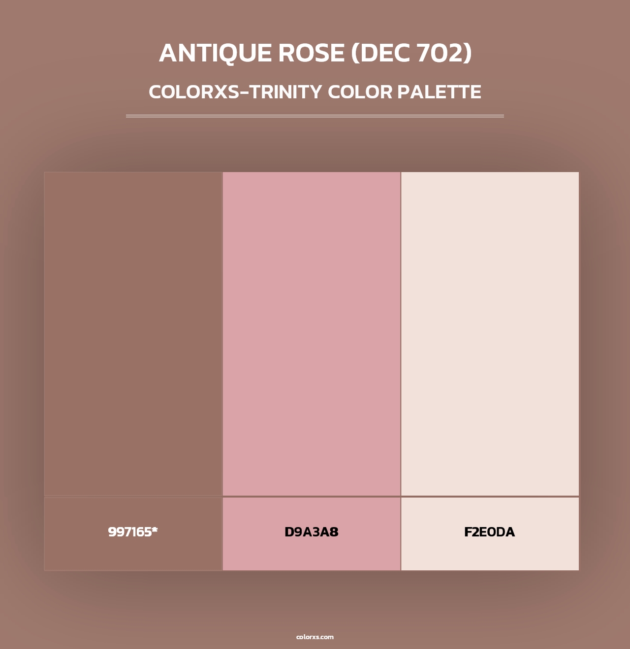 Antique Rose (DEC 702) - Colorxs Trinity Palette