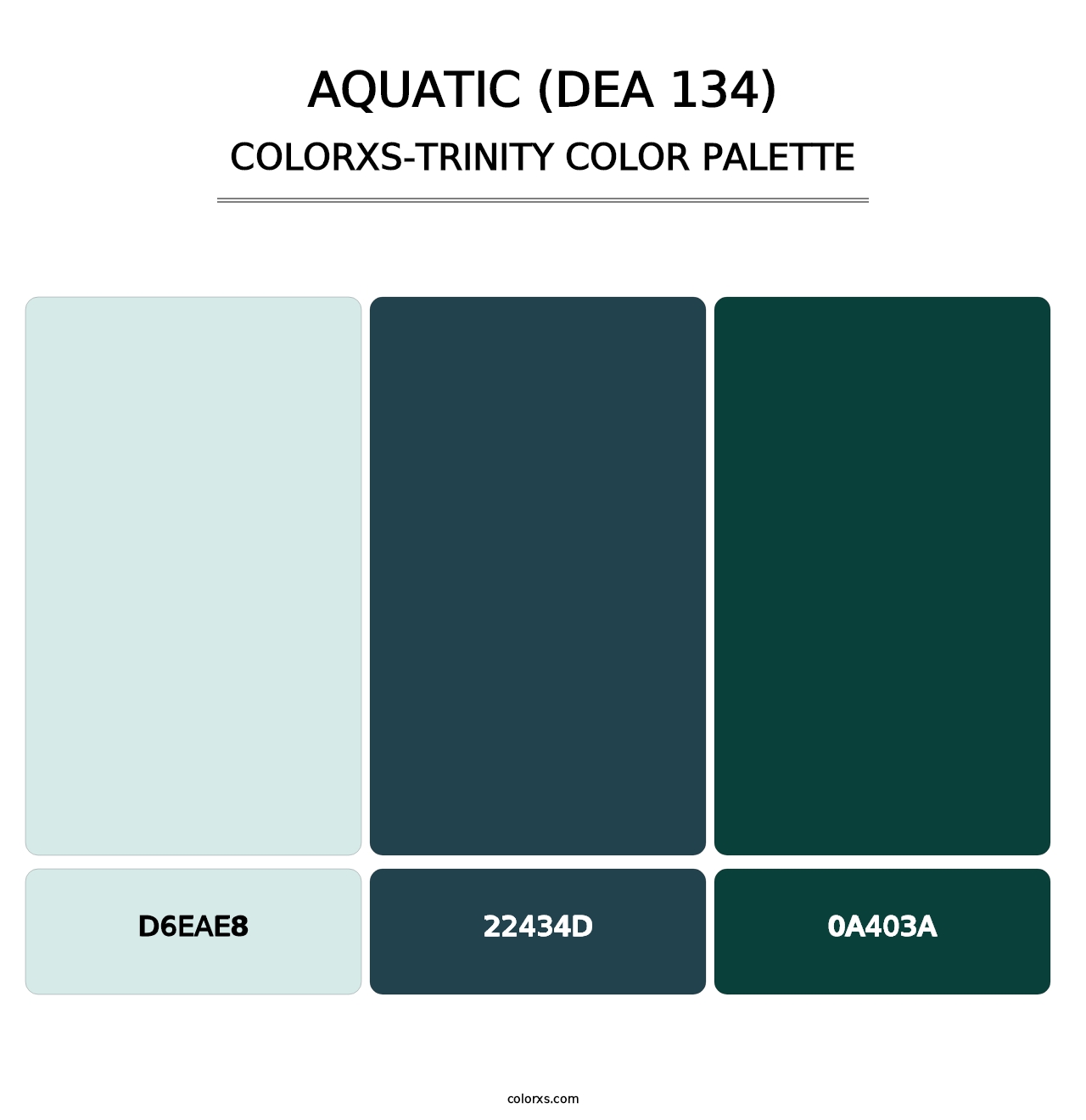 Aquatic (DEA 134) - Colorxs Trinity Palette