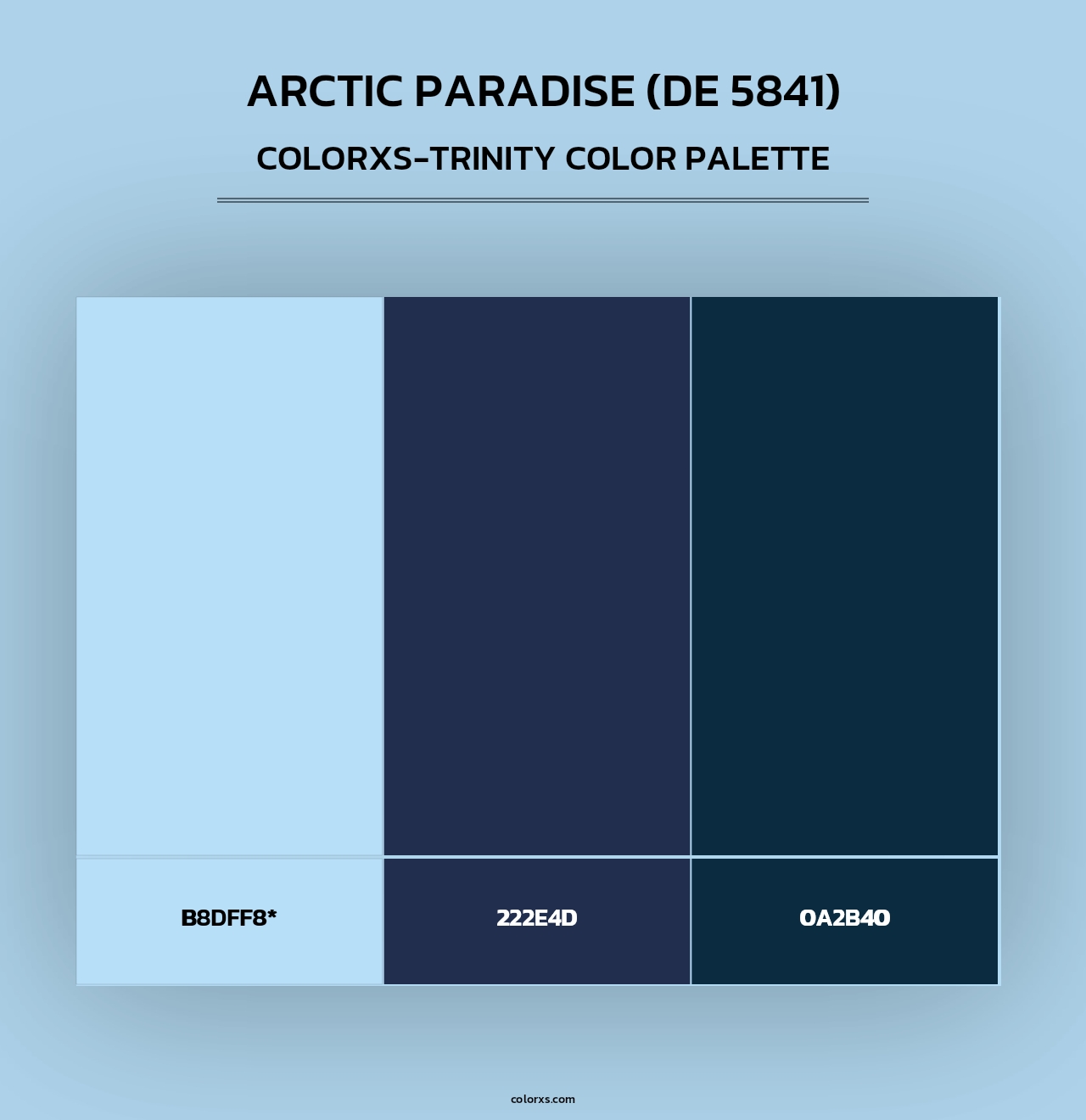 Arctic Paradise (DE 5841) - Colorxs Trinity Palette