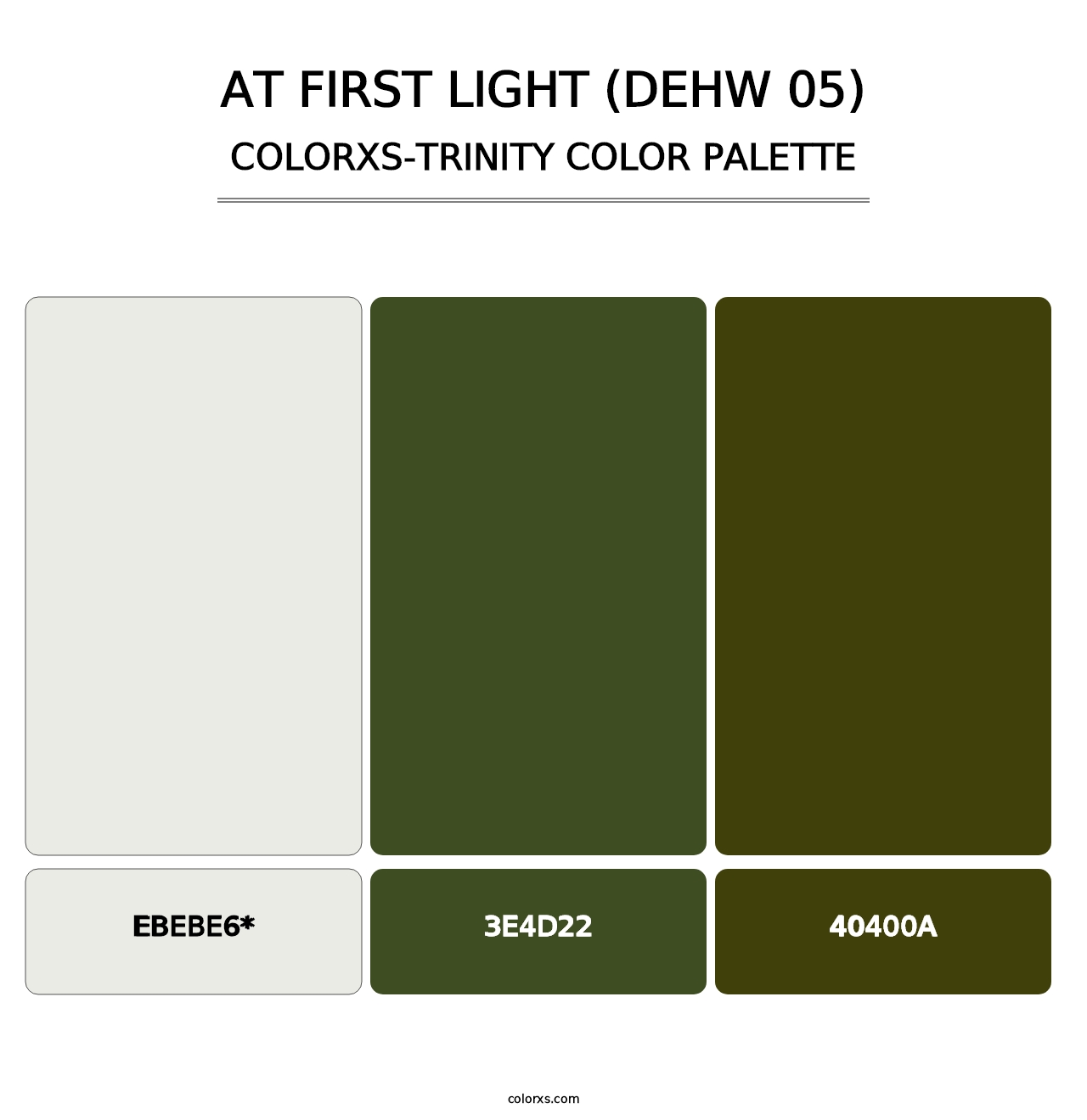 At First Light (DEHW 05) - Colorxs Trinity Palette