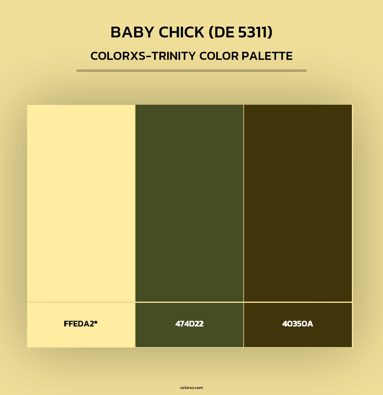 Baby Chick (DE 5311) - Colorxs Trinity Palette