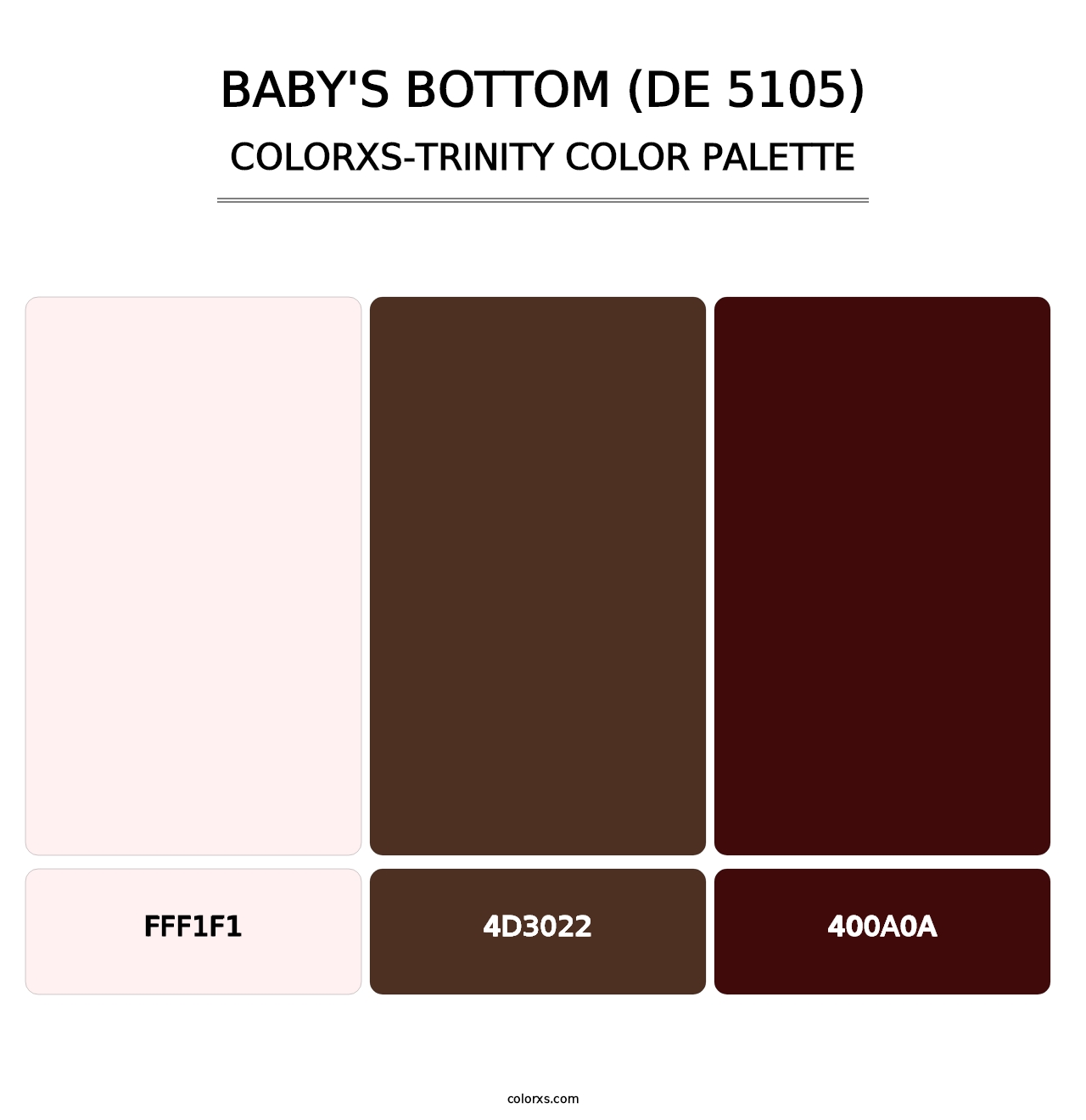Baby's Bottom (DE 5105) - Colorxs Trinity Palette
