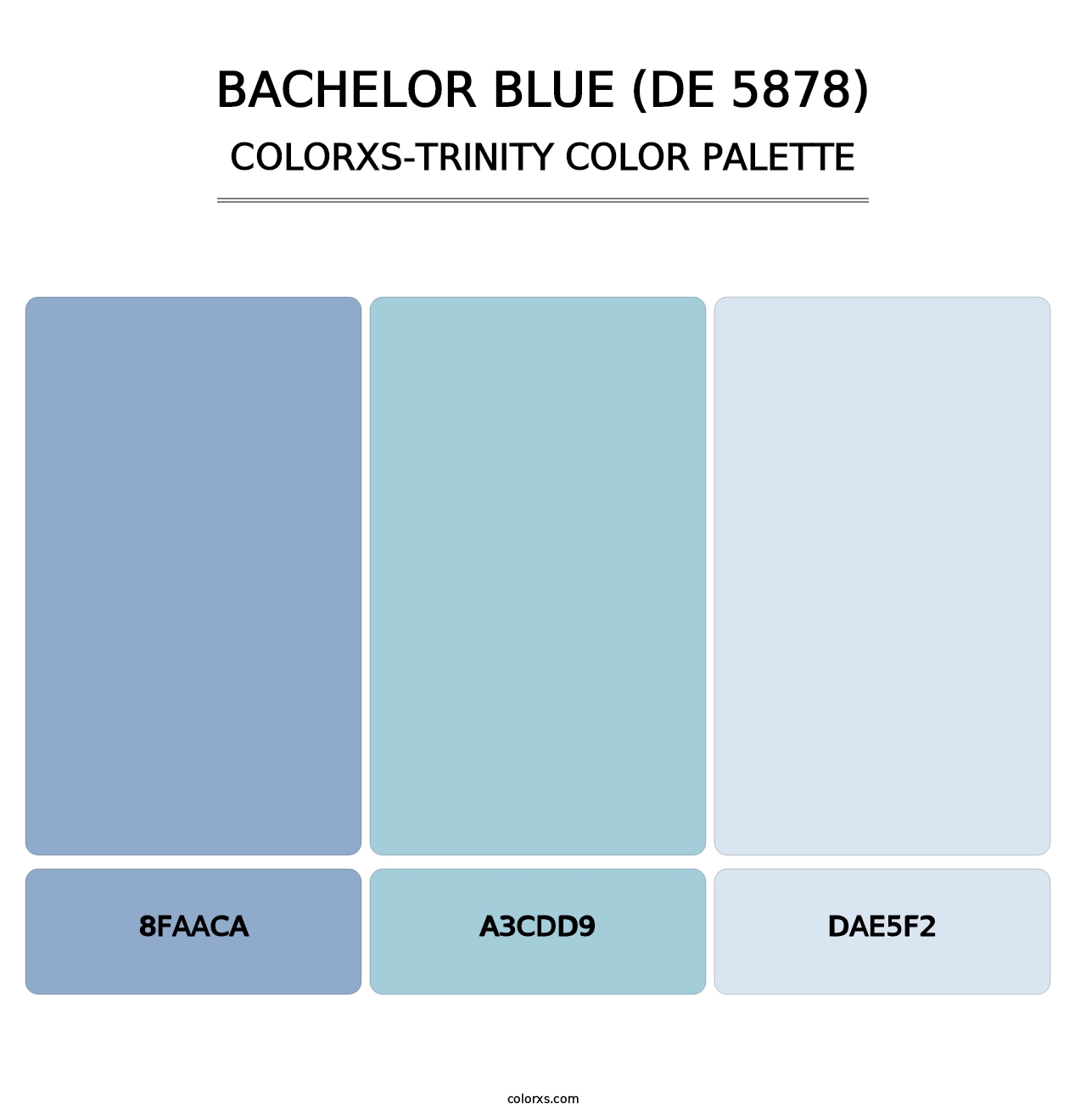 Bachelor Blue (DE 5878) - Colorxs Trinity Palette