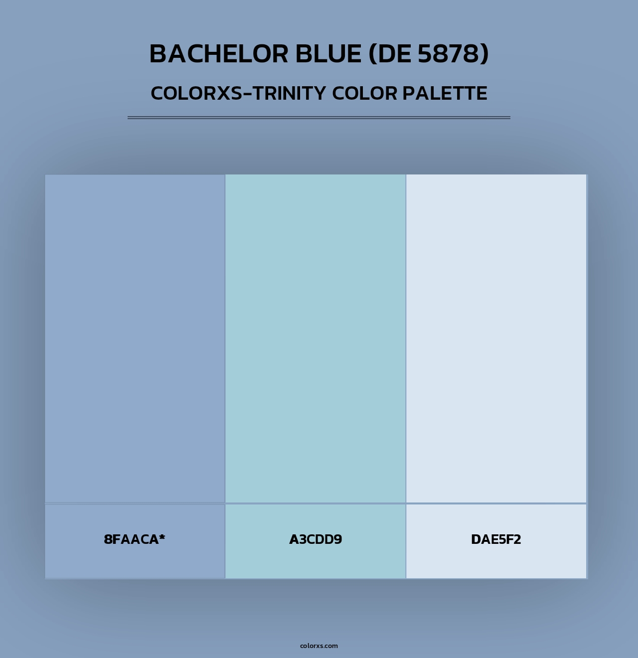 Bachelor Blue (DE 5878) - Colorxs Trinity Palette