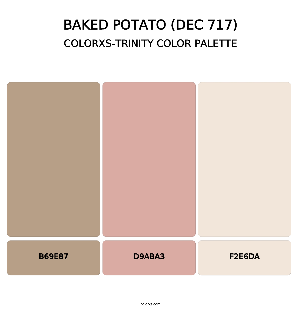 Baked Potato (DEC 717) - Colorxs Trinity Palette