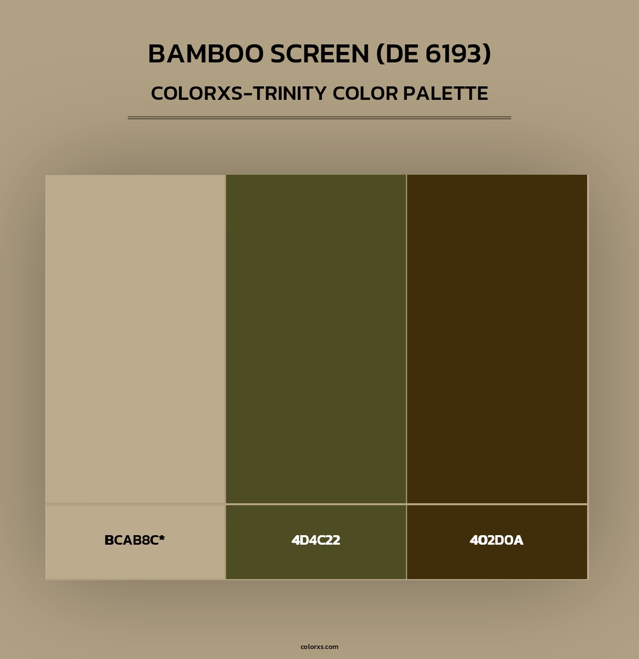Bamboo Screen (DE 6193) - Colorxs Trinity Palette