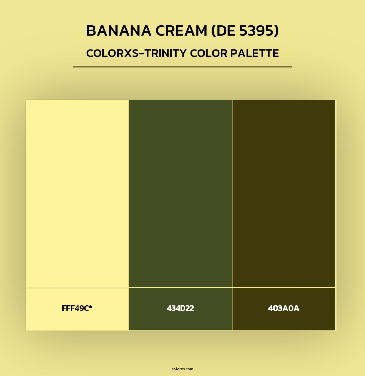 Banana Cream (DE 5395) - Colorxs Trinity Palette
