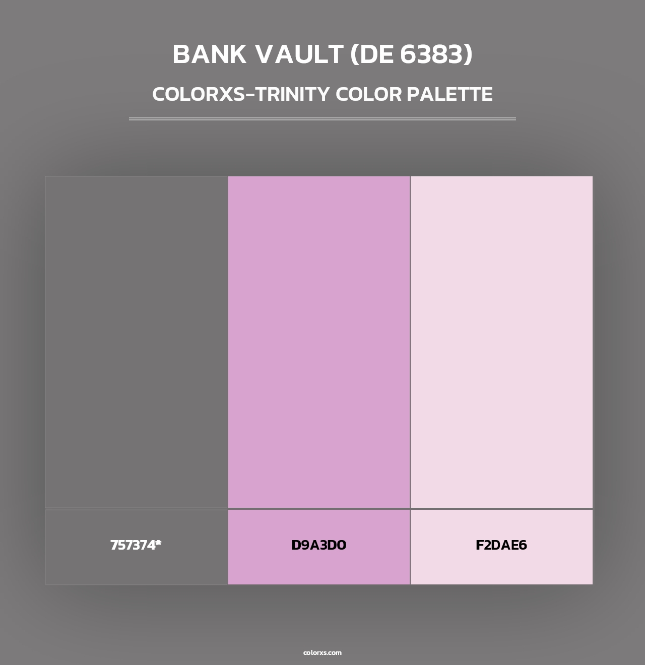 Bank Vault (DE 6383) - Colorxs Trinity Palette
