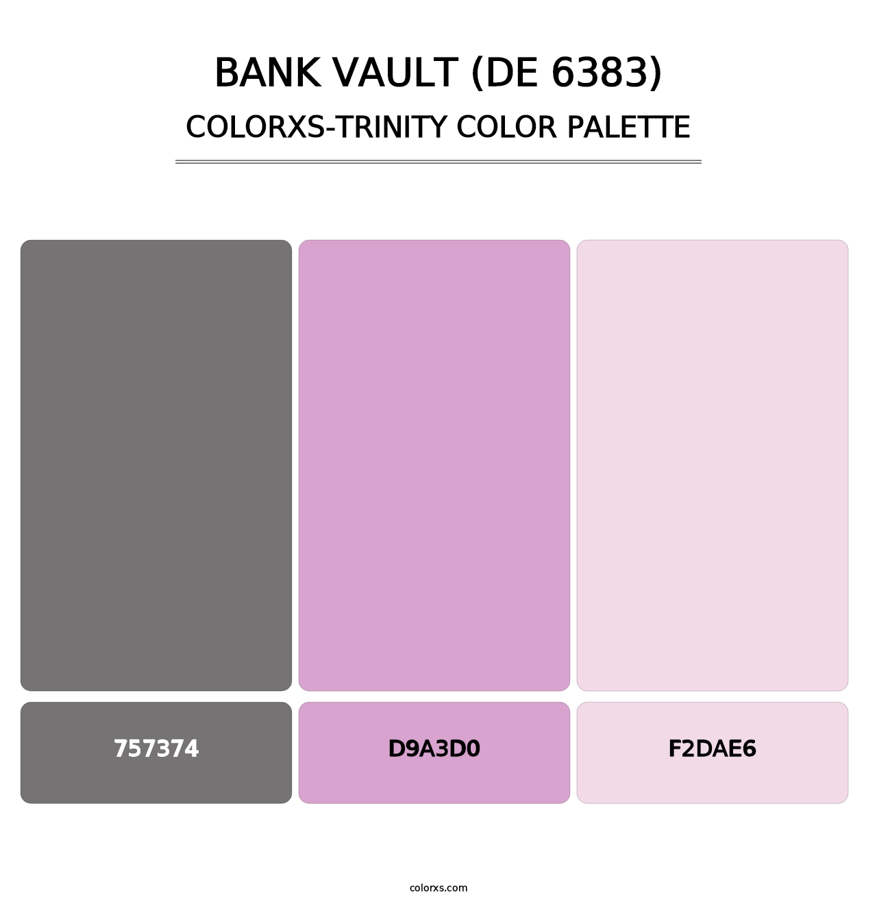 Bank Vault (DE 6383) - Colorxs Trinity Palette