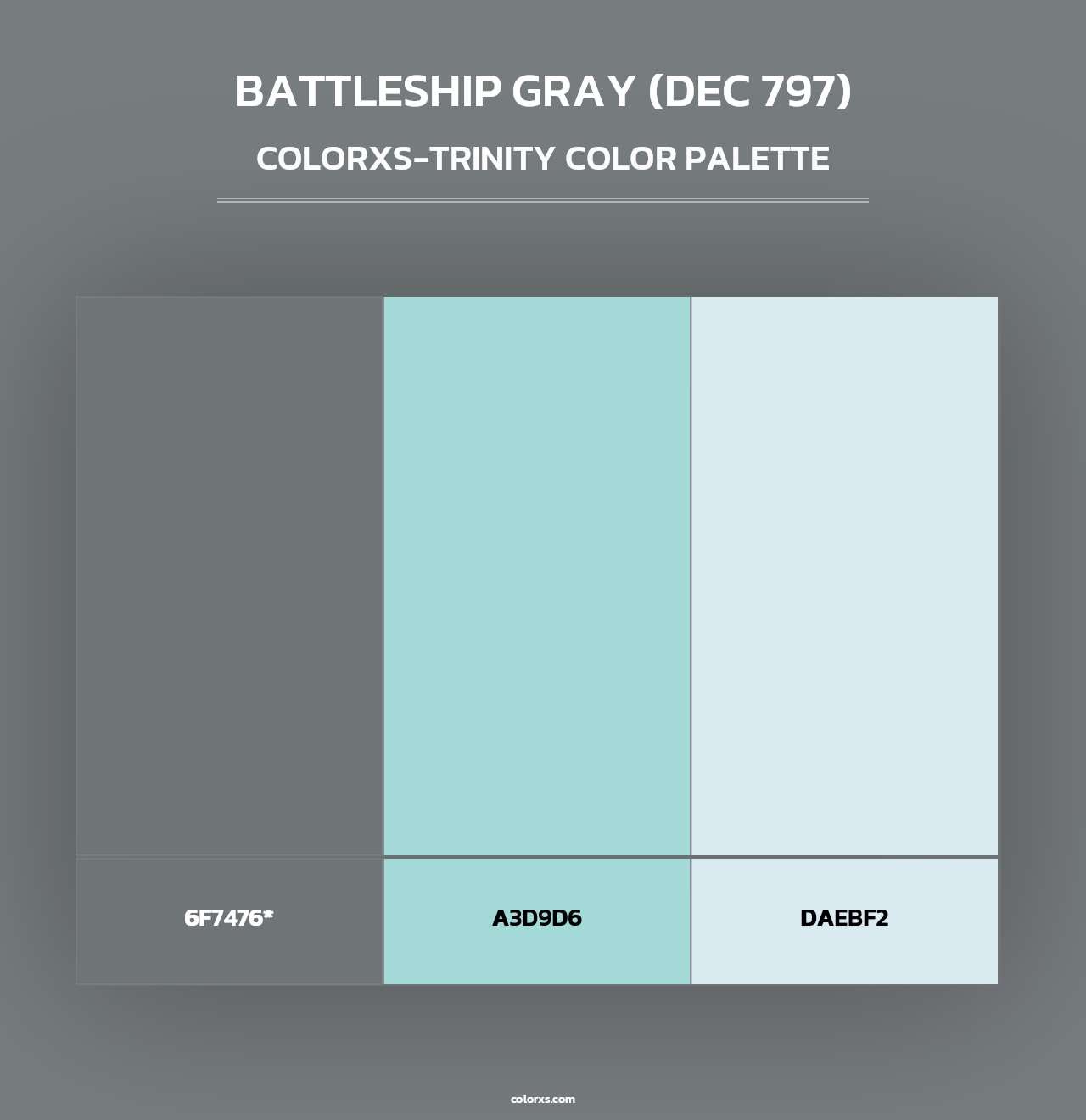 Battleship Gray (DEC 797) - Colorxs Trinity Palette