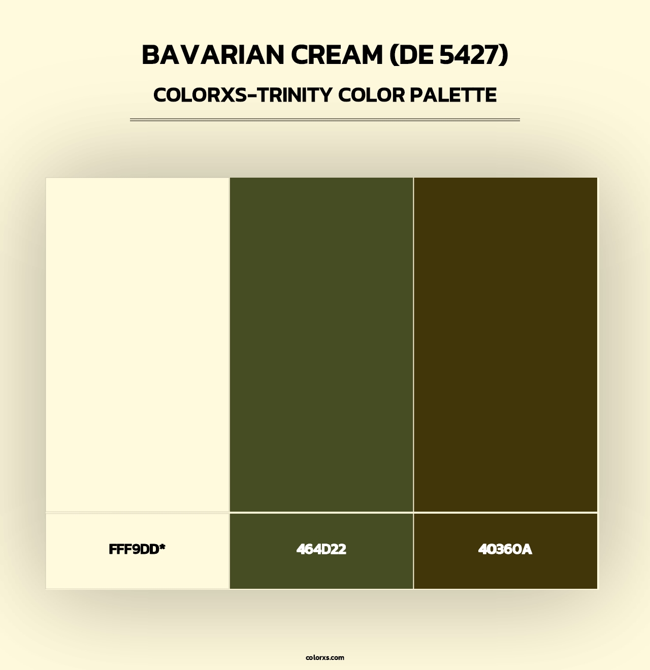 Bavarian Cream (DE 5427) - Colorxs Trinity Palette