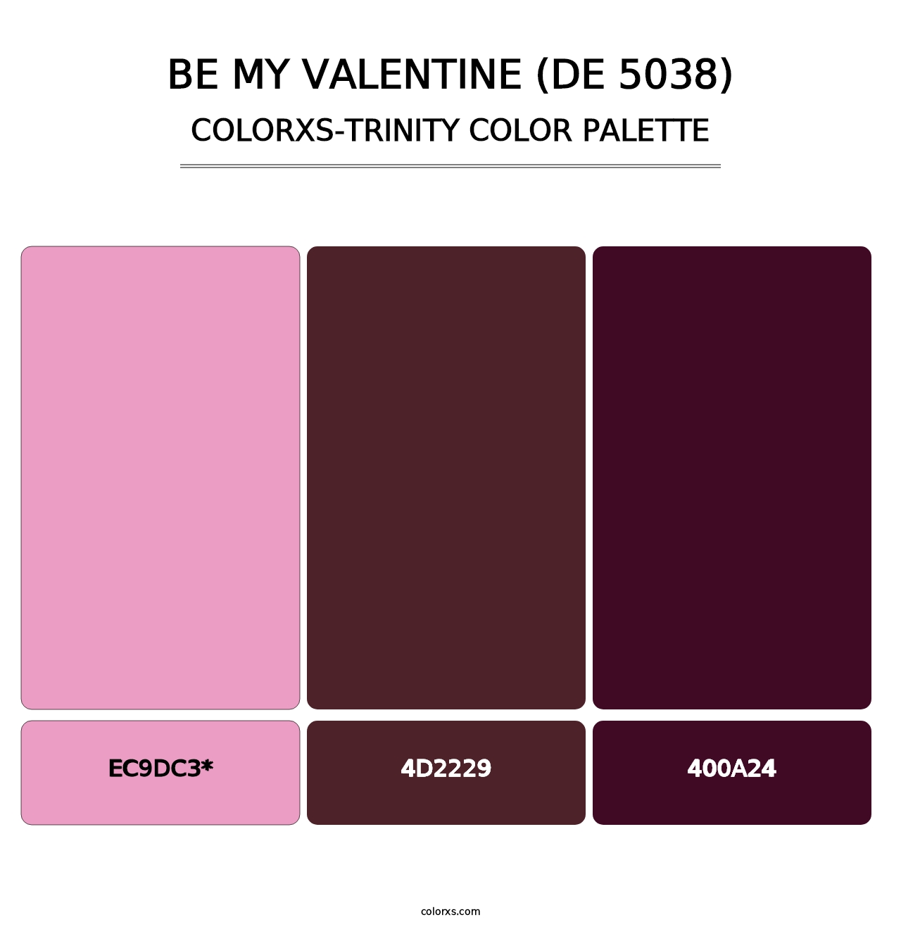 Be My Valentine (DE 5038) - Colorxs Trinity Palette