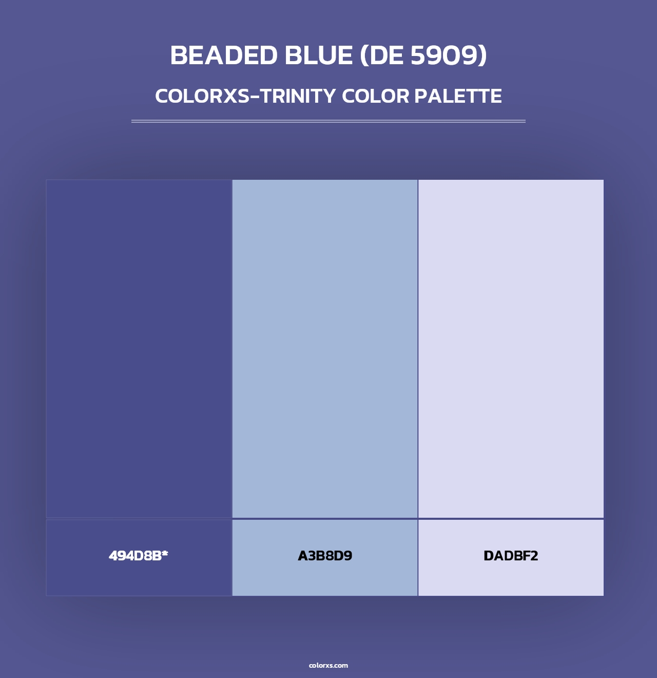 Beaded Blue (DE 5909) - Colorxs Trinity Palette