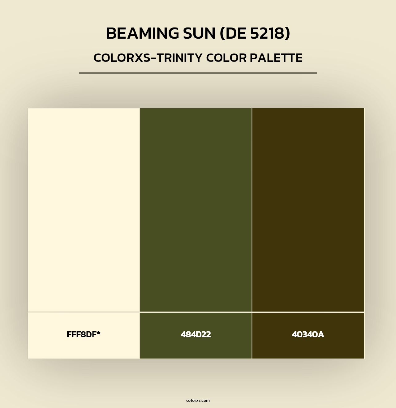 Beaming Sun (DE 5218) - Colorxs Trinity Palette