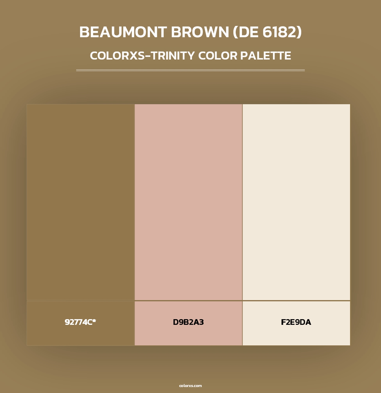 Beaumont Brown (DE 6182) - Colorxs Trinity Palette