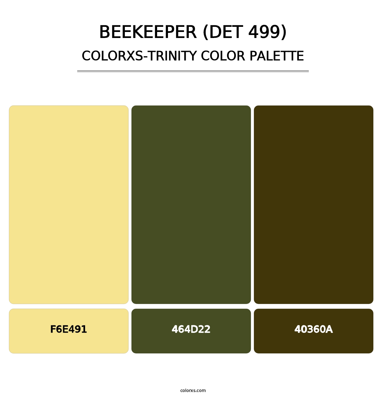 Beekeeper (DET 499) - Colorxs Trinity Palette