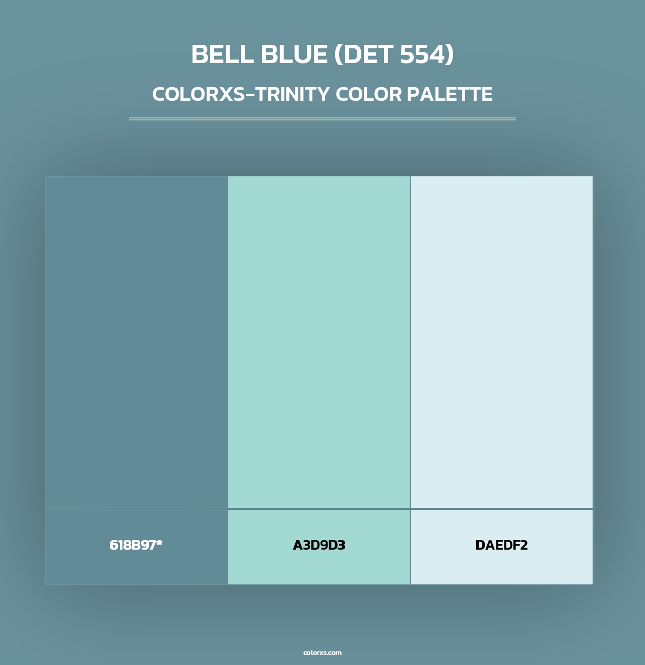 Bell Blue (DET 554) - Colorxs Trinity Palette