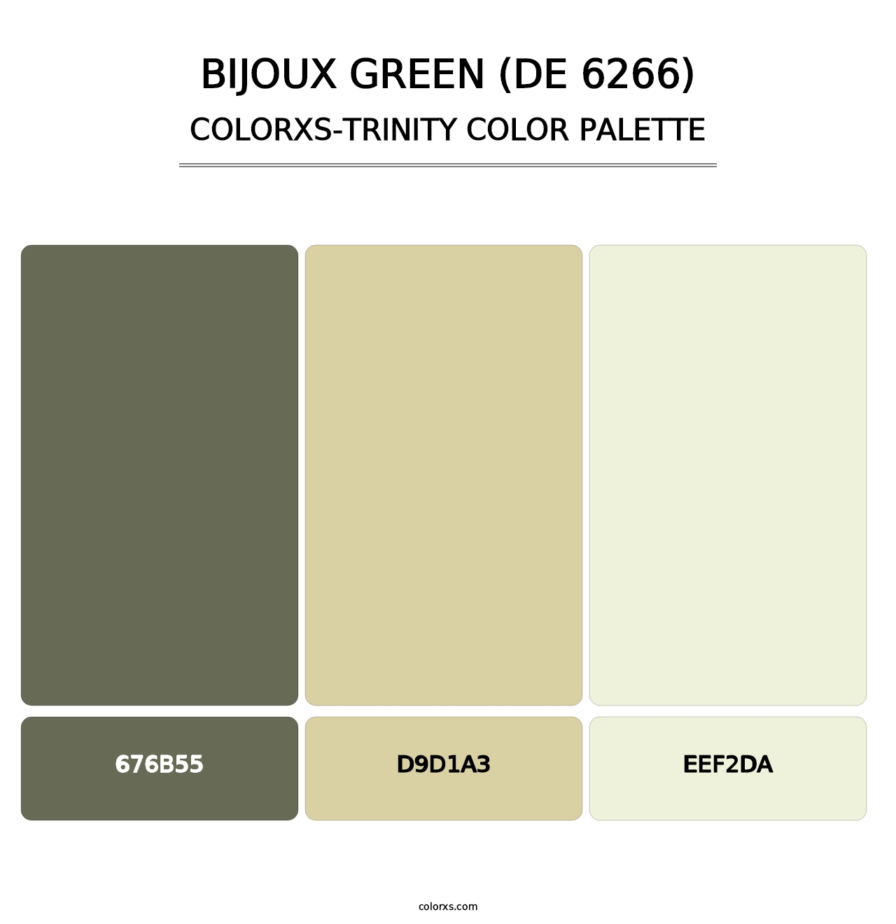 Bijoux Green (DE 6266) - Colorxs Trinity Palette