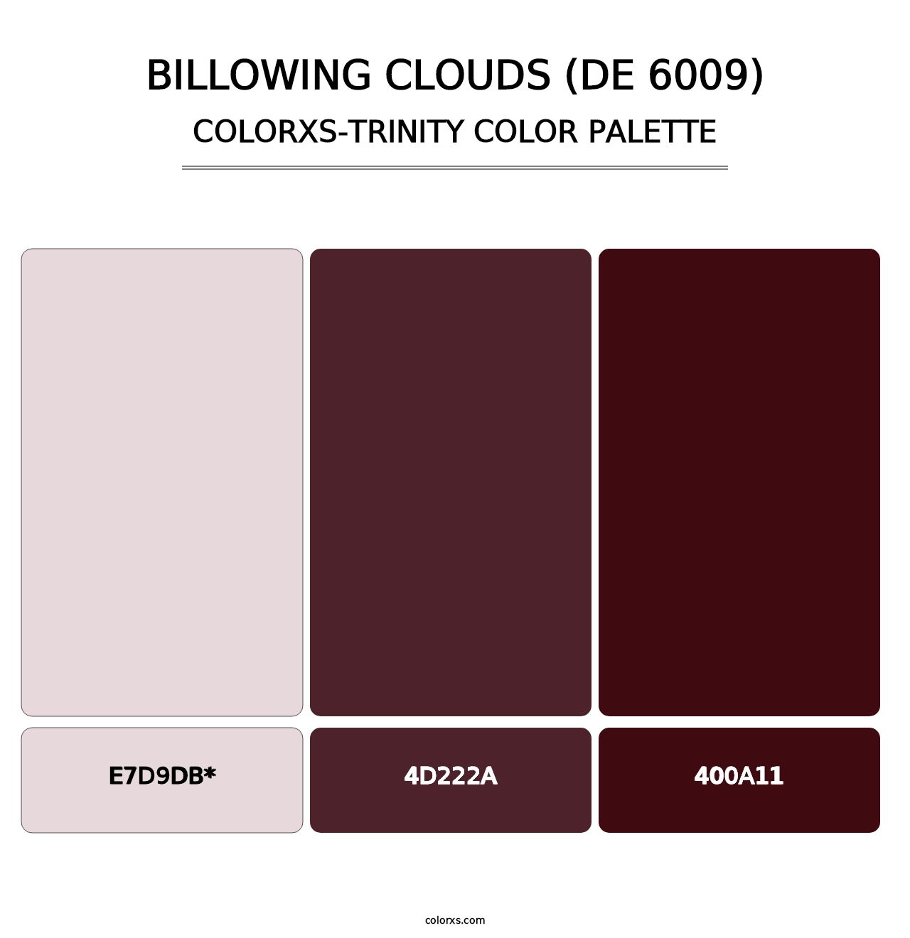 Billowing Clouds (DE 6009) - Colorxs Trinity Palette