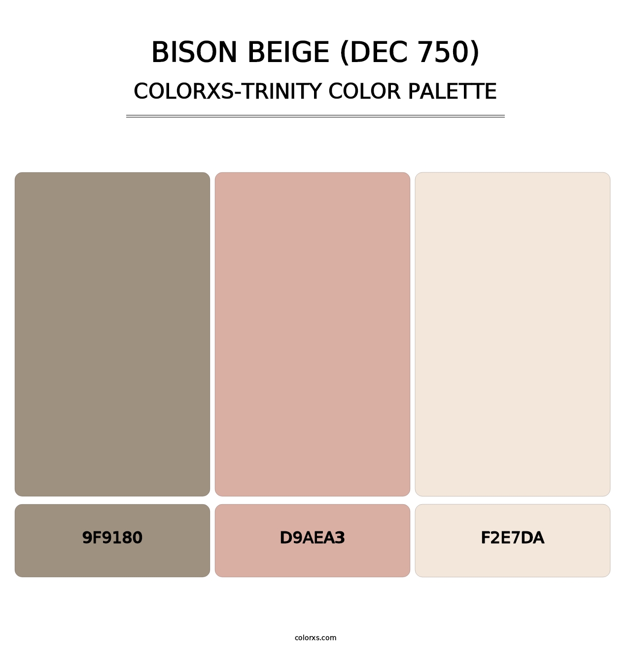 Bison Beige (DEC 750) - Colorxs Trinity Palette