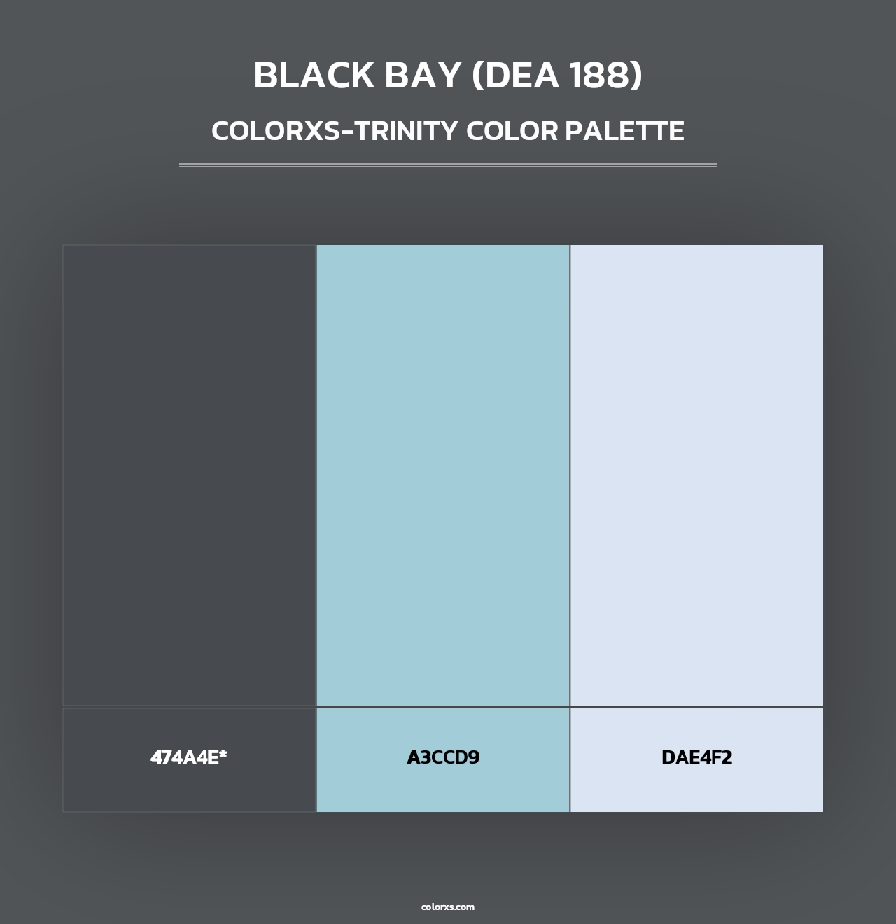 Black Bay (DEA 188) - Colorxs Trinity Palette