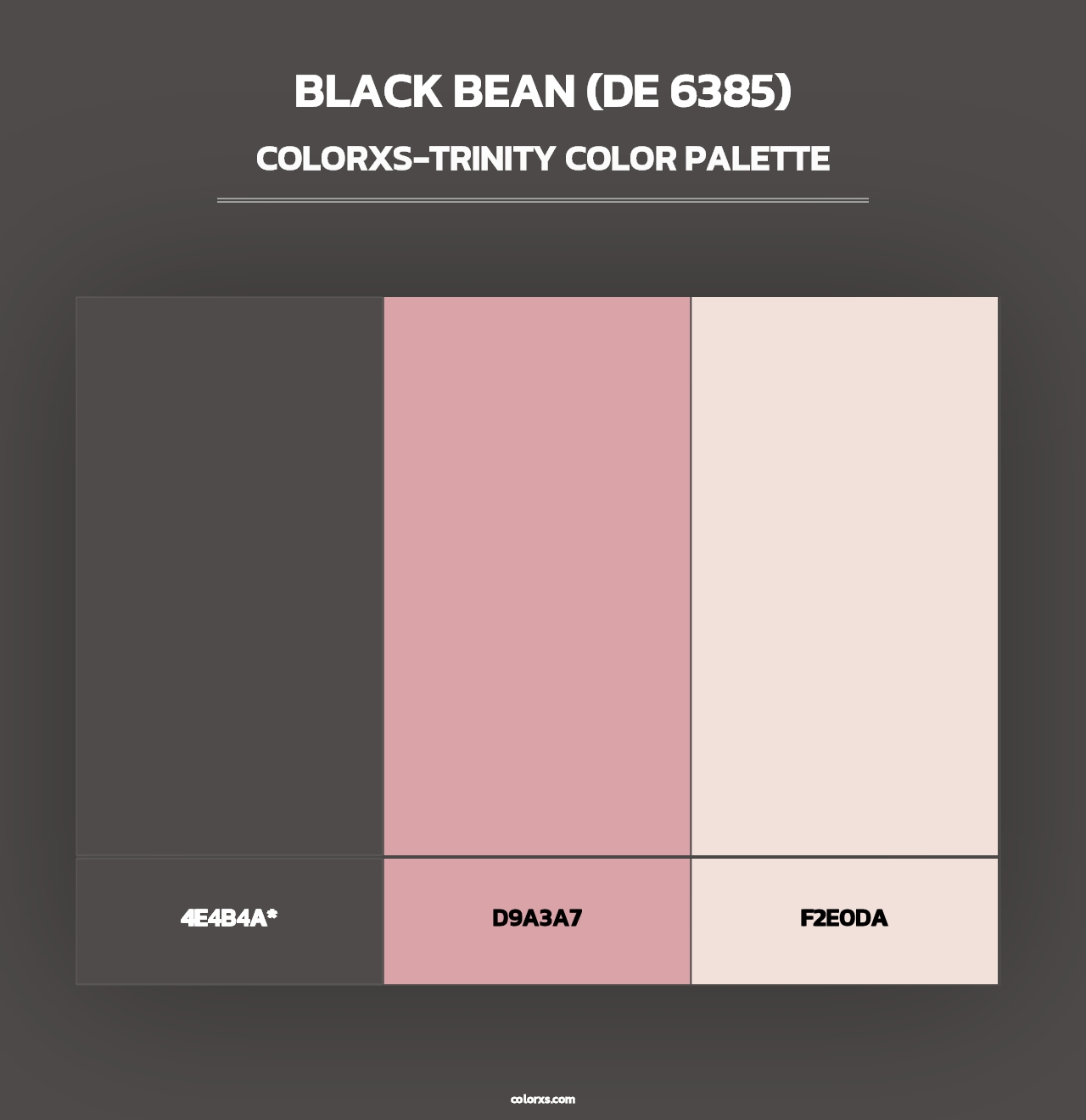 Black Bean (DE 6385) - Colorxs Trinity Palette