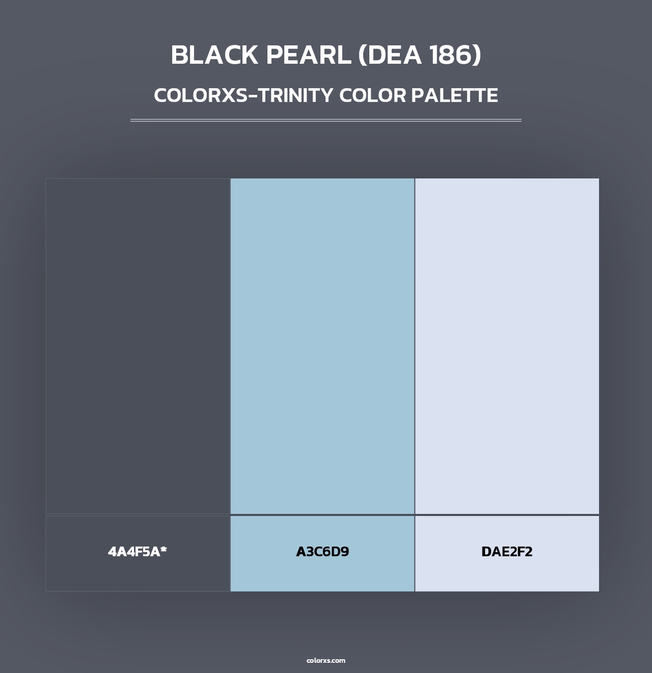 Black Pearl (DEA 186) - Colorxs Trinity Palette