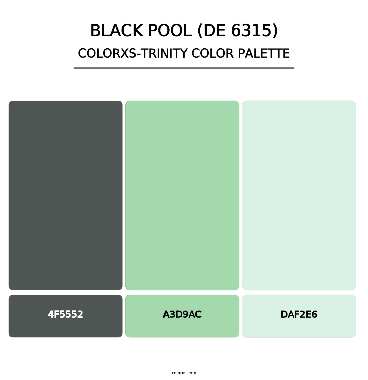 Black Pool (DE 6315) - Colorxs Trinity Palette