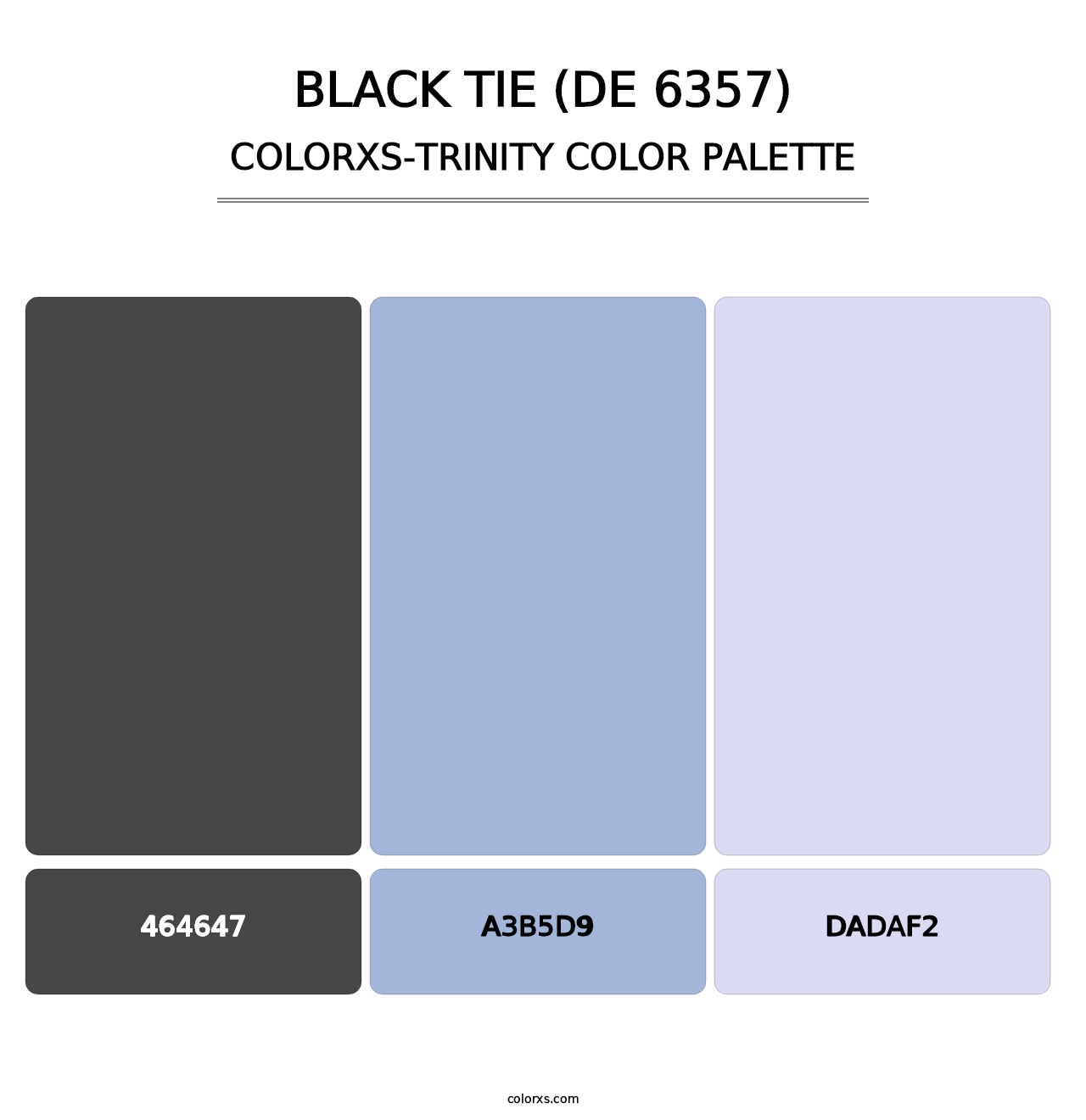 Black Tie (DE 6357) - Colorxs Trinity Palette