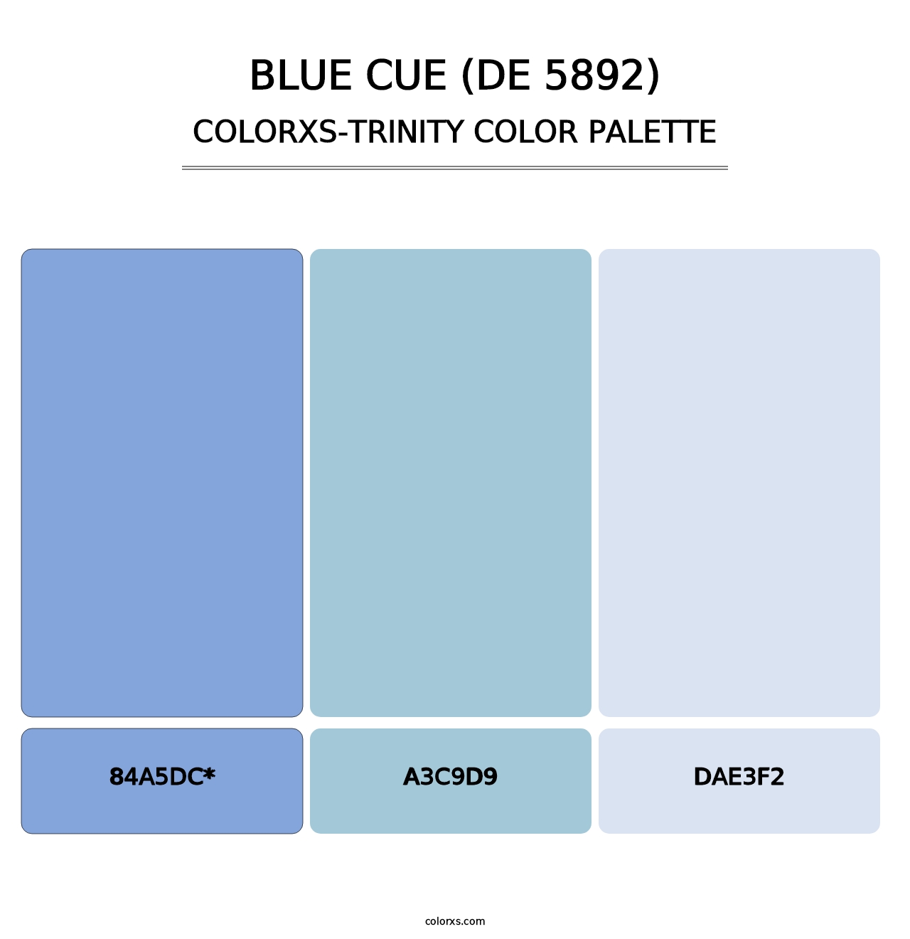 Blue Cue (DE 5892) - Colorxs Trinity Palette