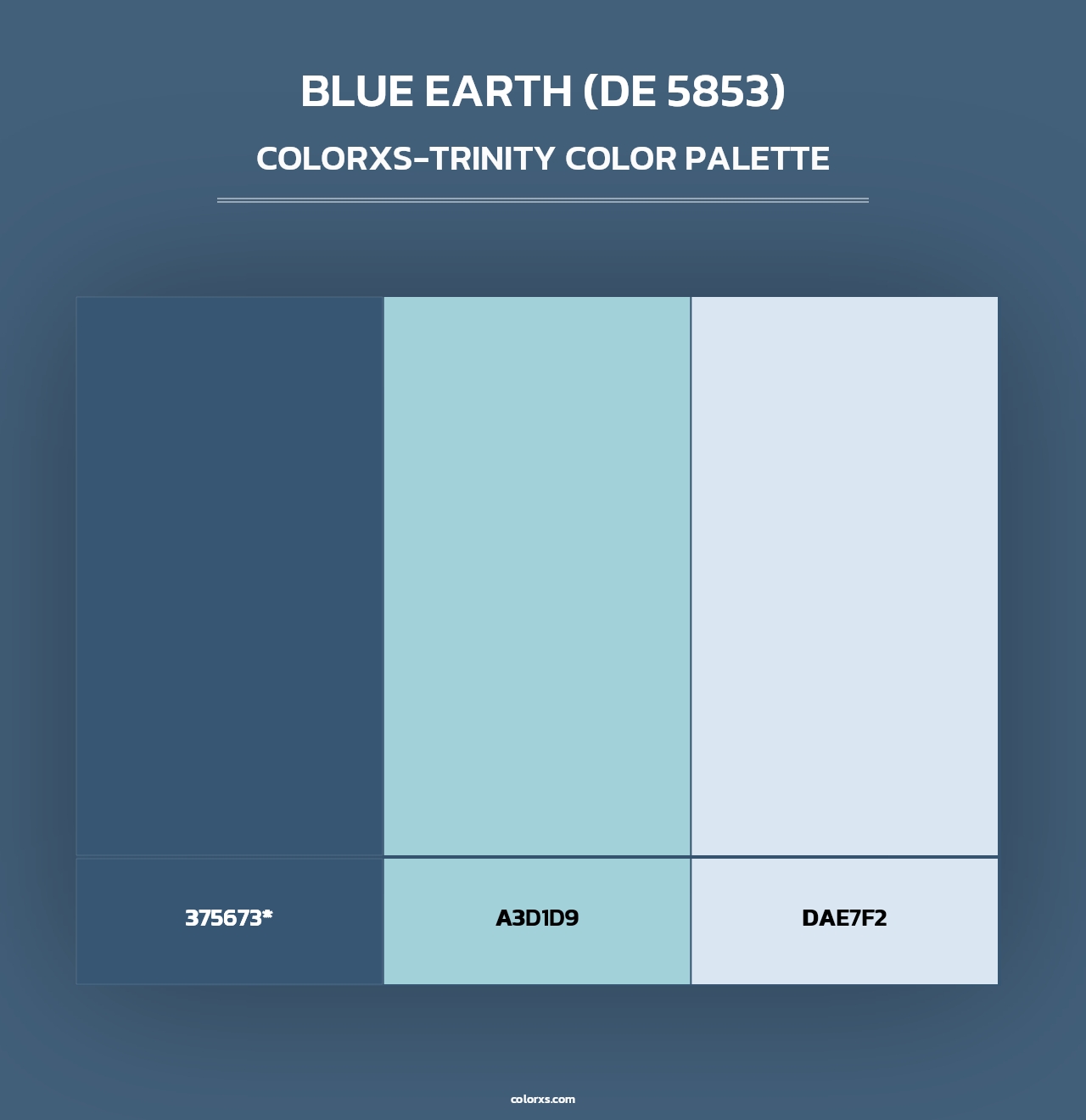 Blue Earth (DE 5853) - Colorxs Trinity Palette