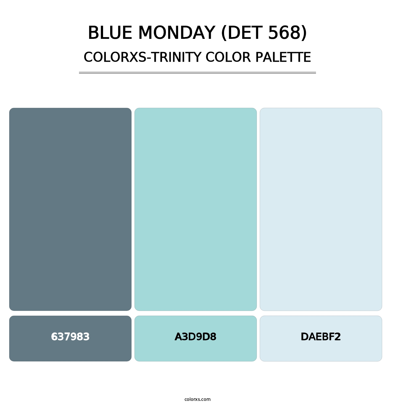 Blue Monday (DET 568) - Colorxs Trinity Palette