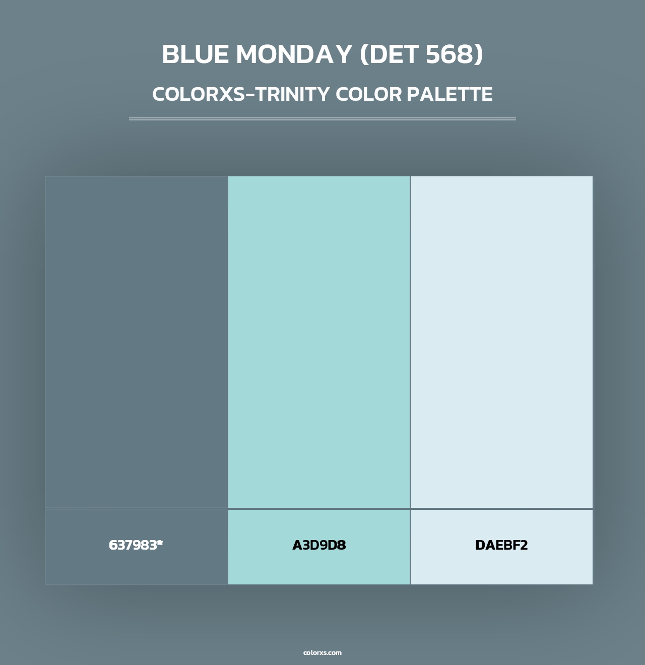 Blue Monday (DET 568) - Colorxs Trinity Palette