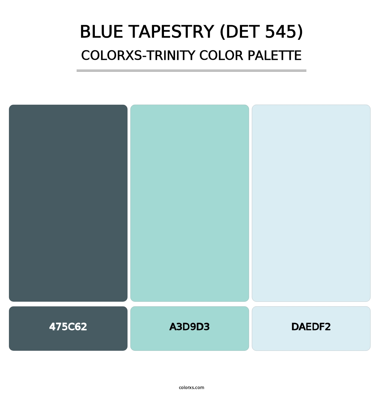 Blue Tapestry (DET 545) - Colorxs Trinity Palette