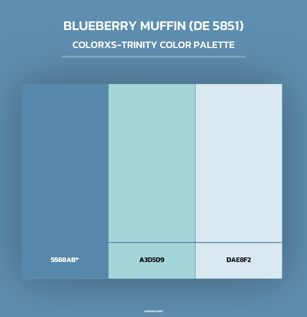 Blueberry Muffin (DE 5851) - Colorxs Trinity Palette