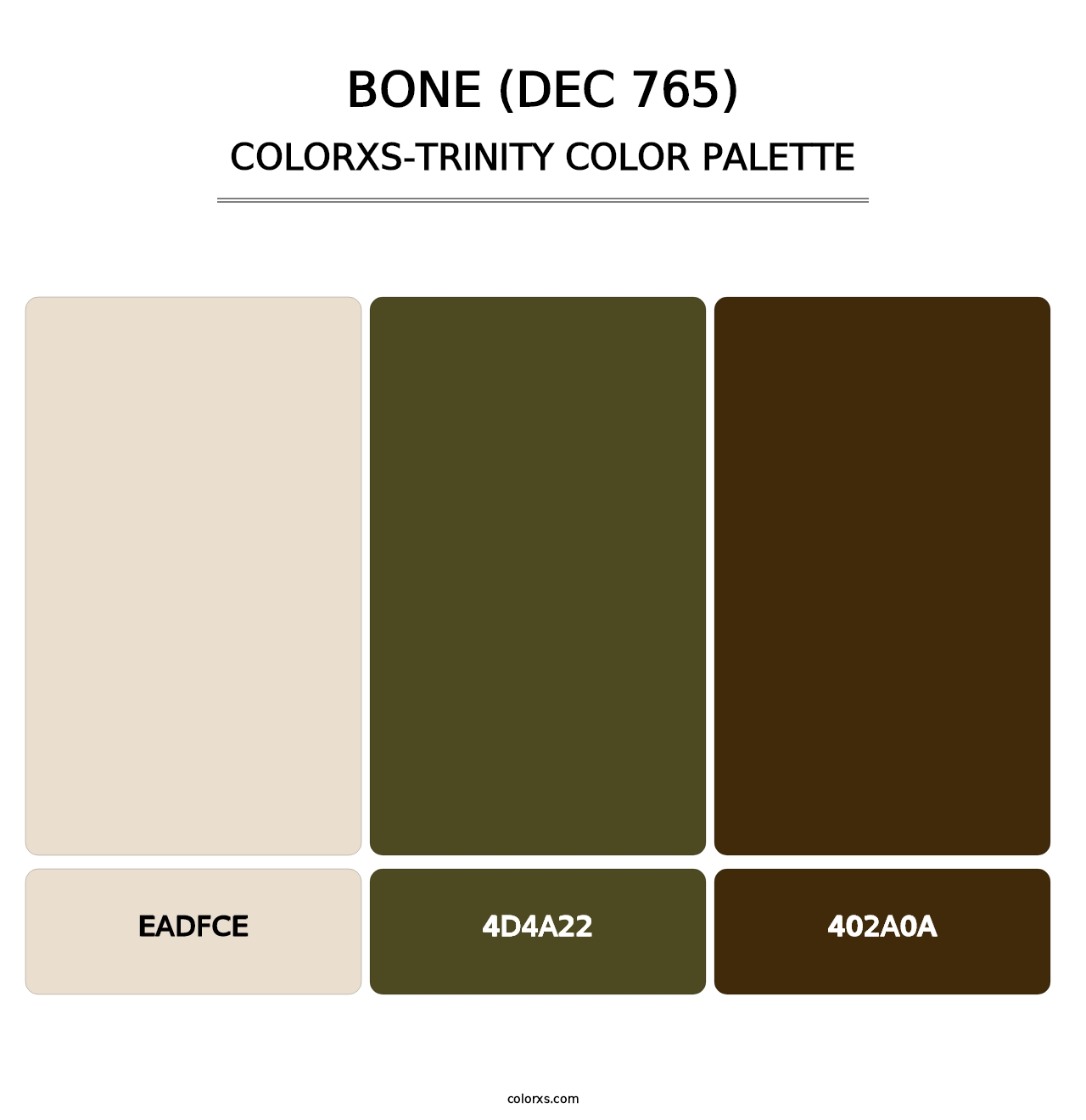 Bone (DEC 765) - Colorxs Trinity Palette