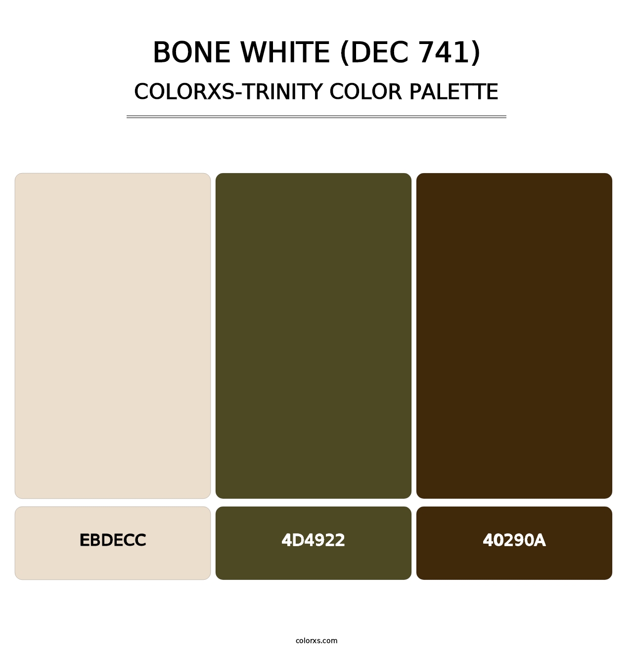 Bone White (DEC 741) - Colorxs Trinity Palette