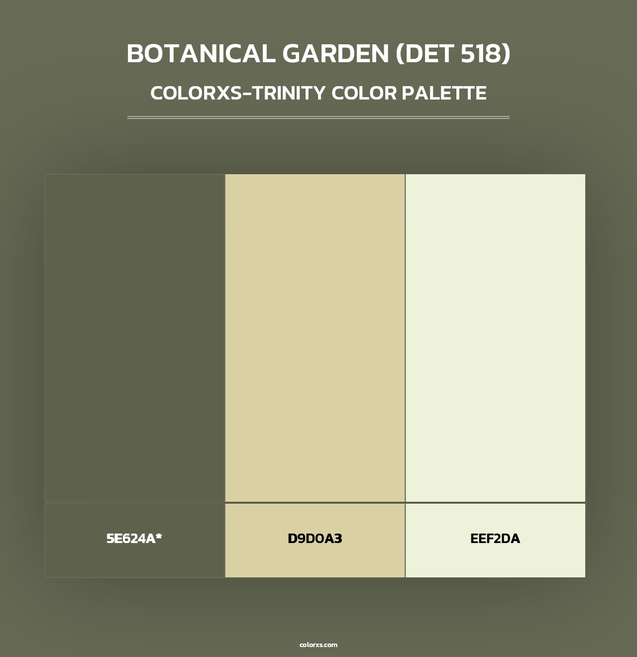 Botanical Garden (DET 518) - Colorxs Trinity Palette
