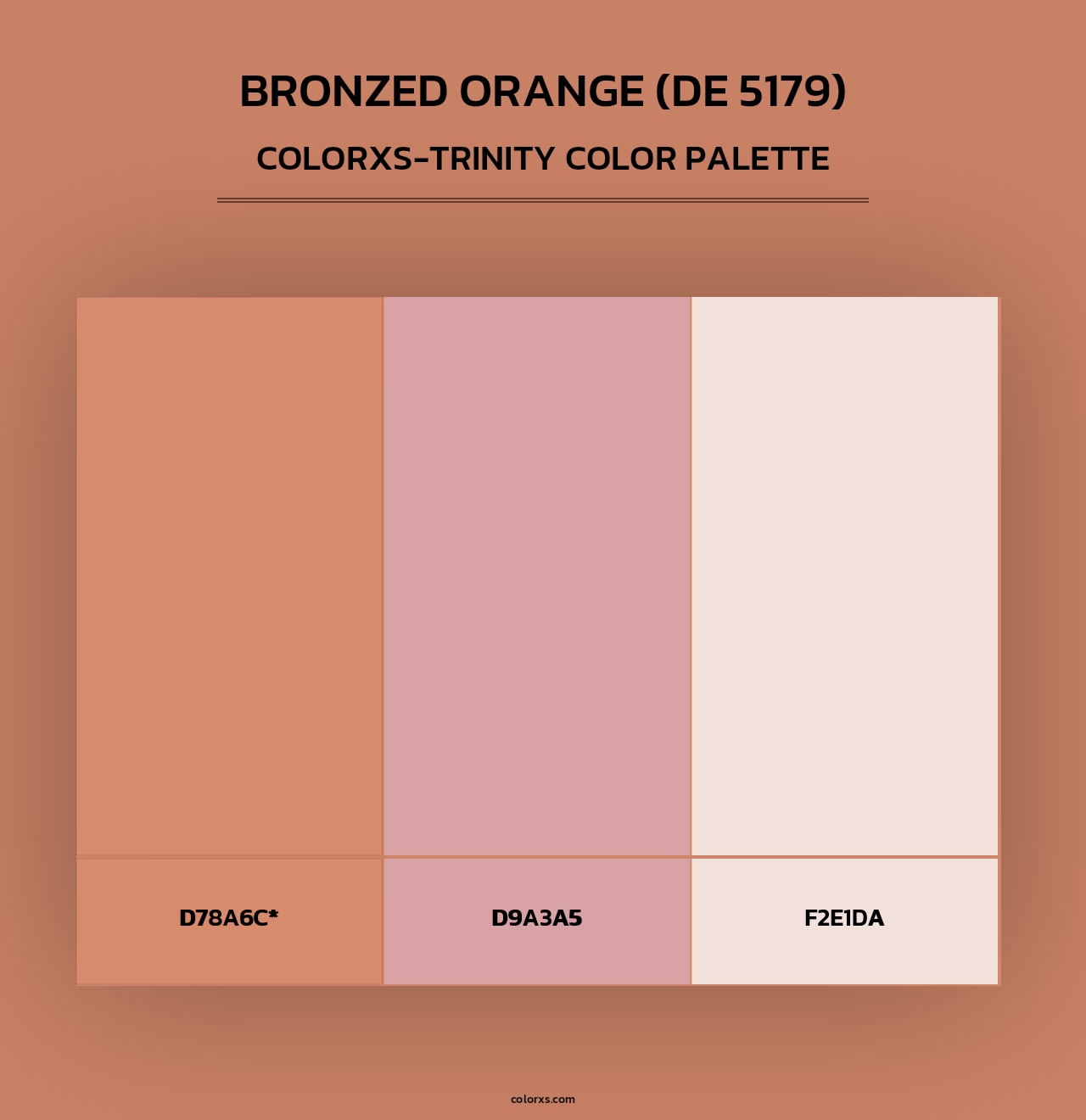 Bronzed Orange (DE 5179) - Colorxs Trinity Palette