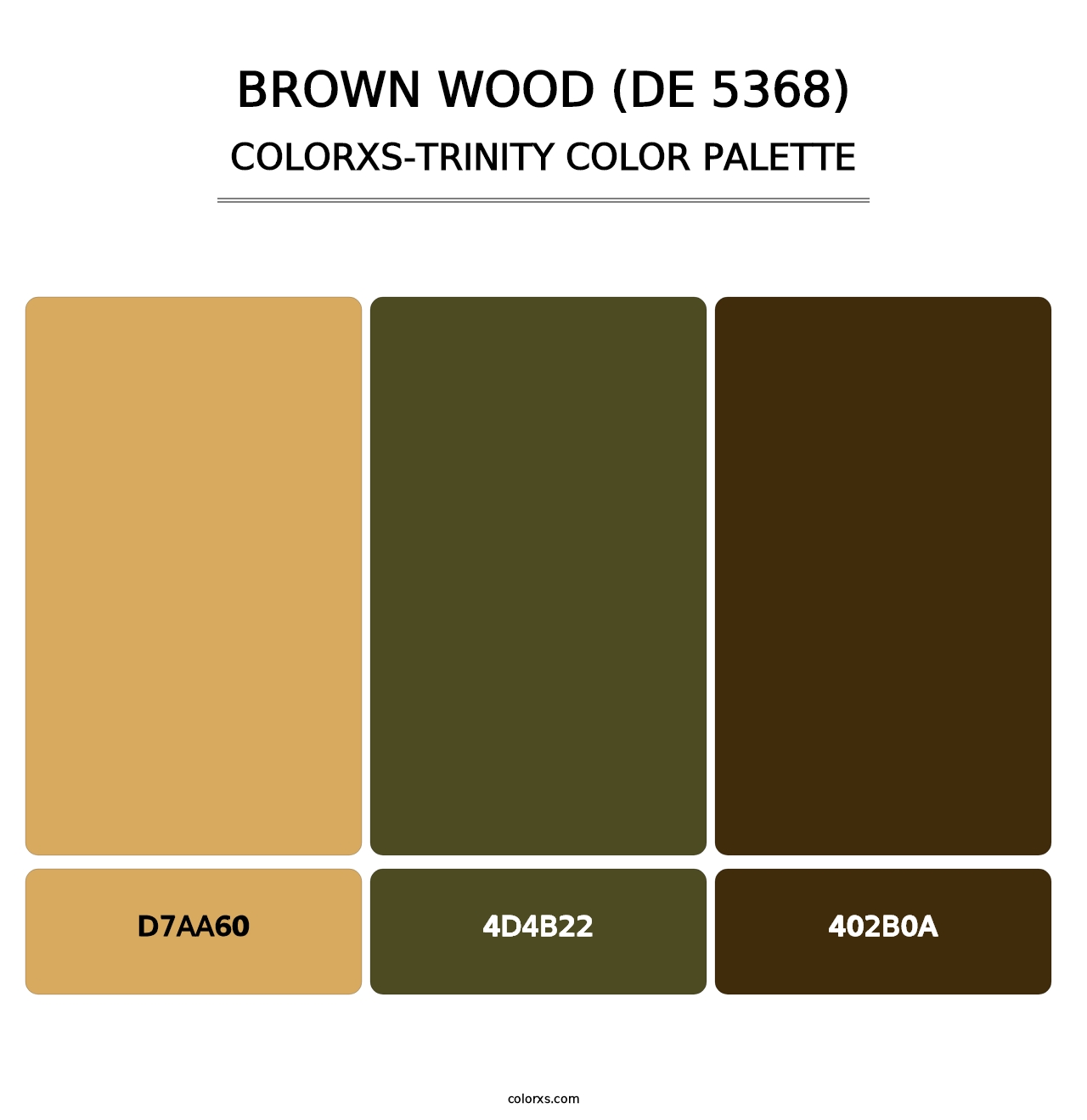 Brown Wood (DE 5368) - Colorxs Trinity Palette
