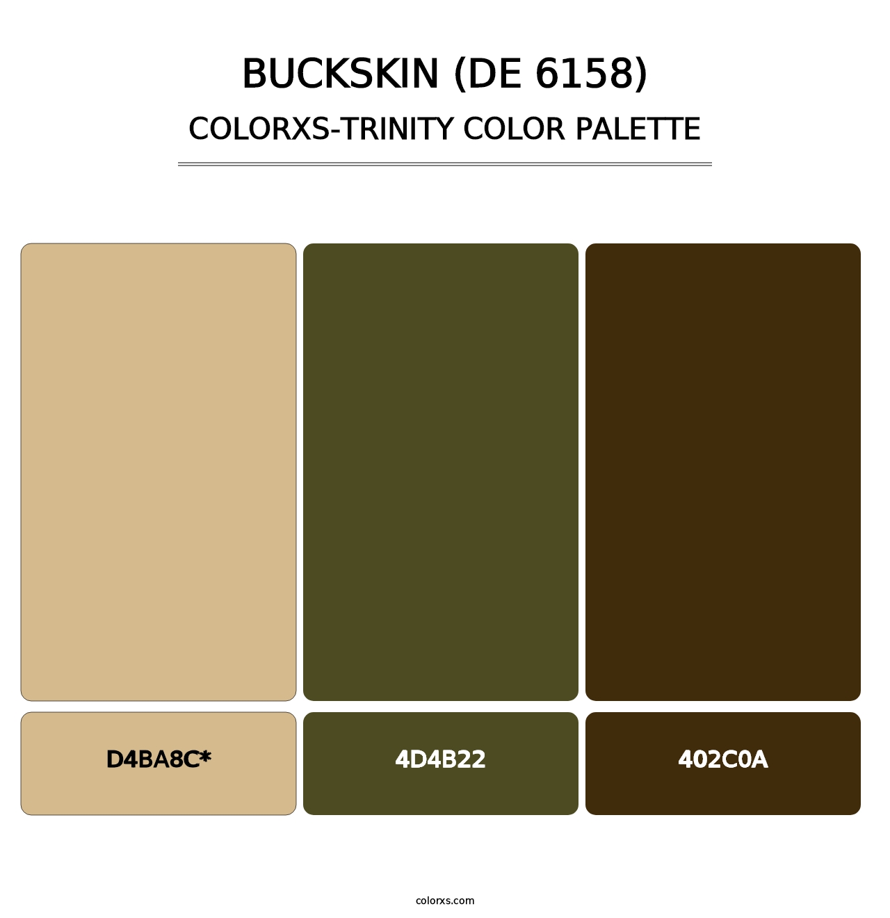 Buckskin (DE 6158) - Colorxs Trinity Palette
