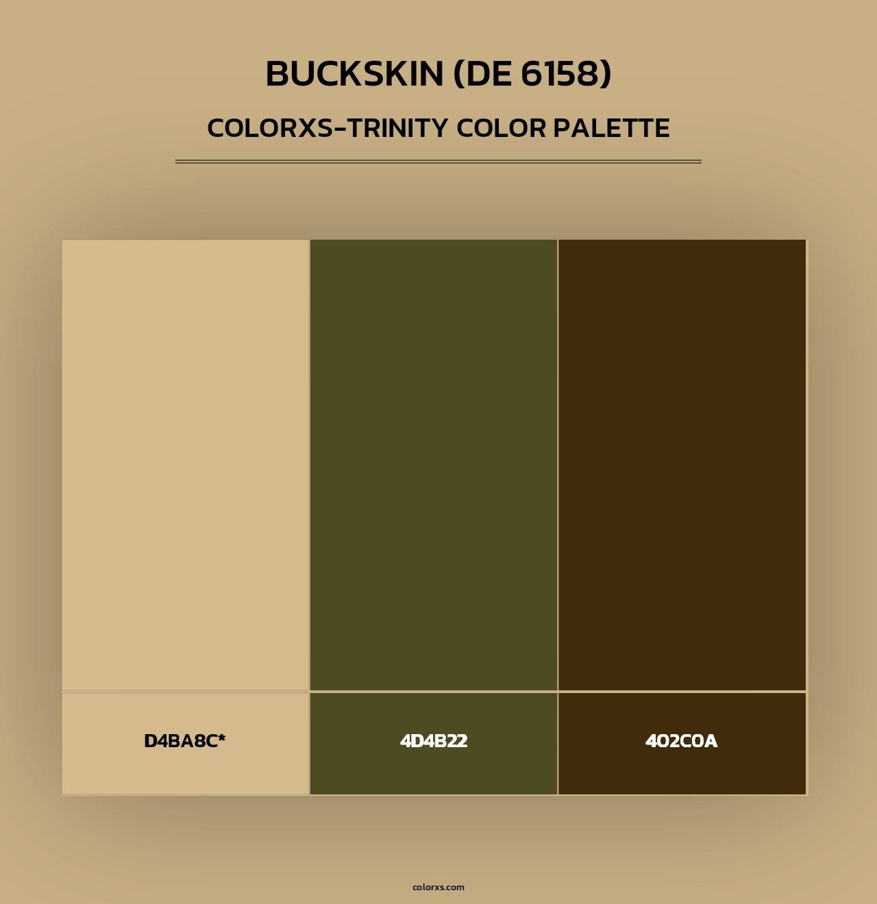 Buckskin (DE 6158) - Colorxs Trinity Palette