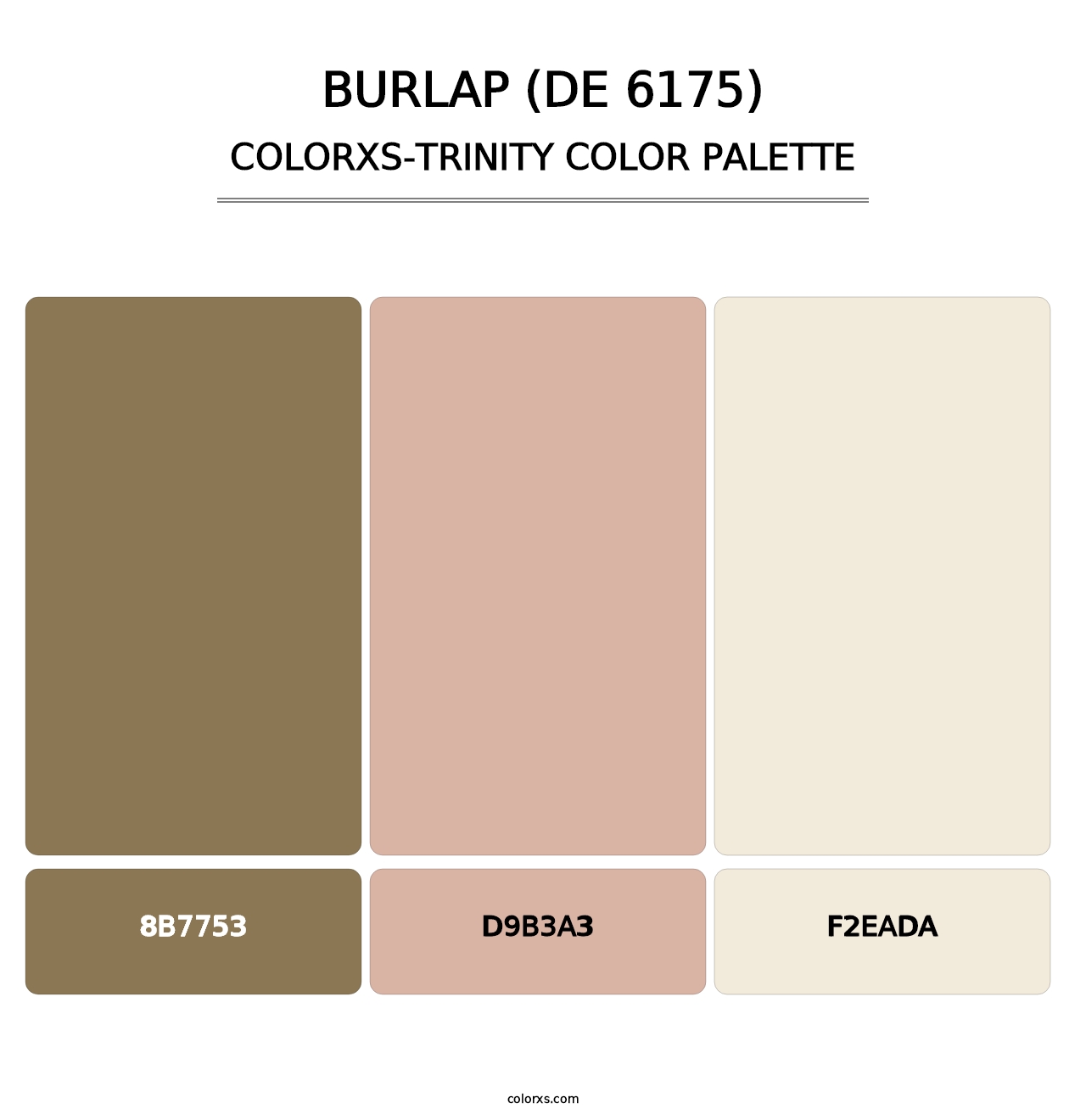 Burlap (DE 6175) - Colorxs Trinity Palette