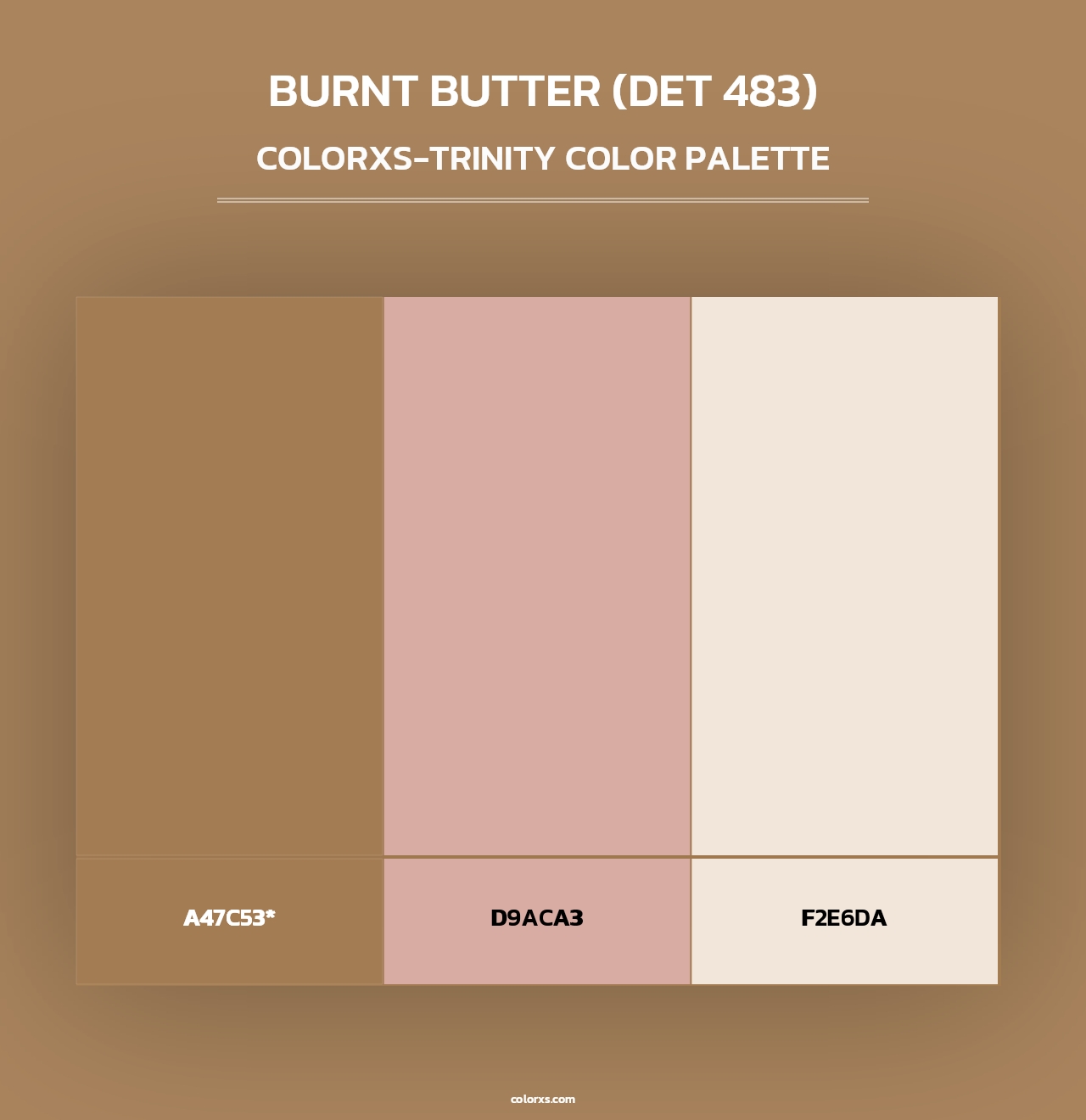 Burnt Butter (DET 483) - Colorxs Trinity Palette