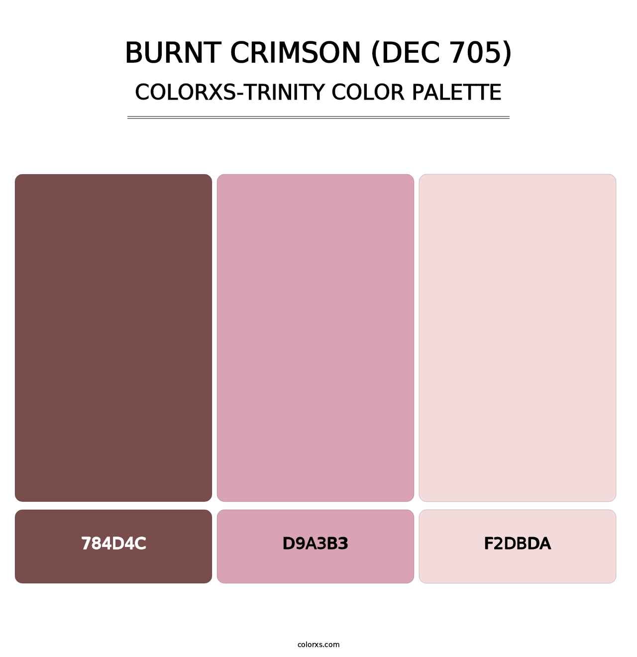 Burnt Crimson (DEC 705) - Colorxs Trinity Palette