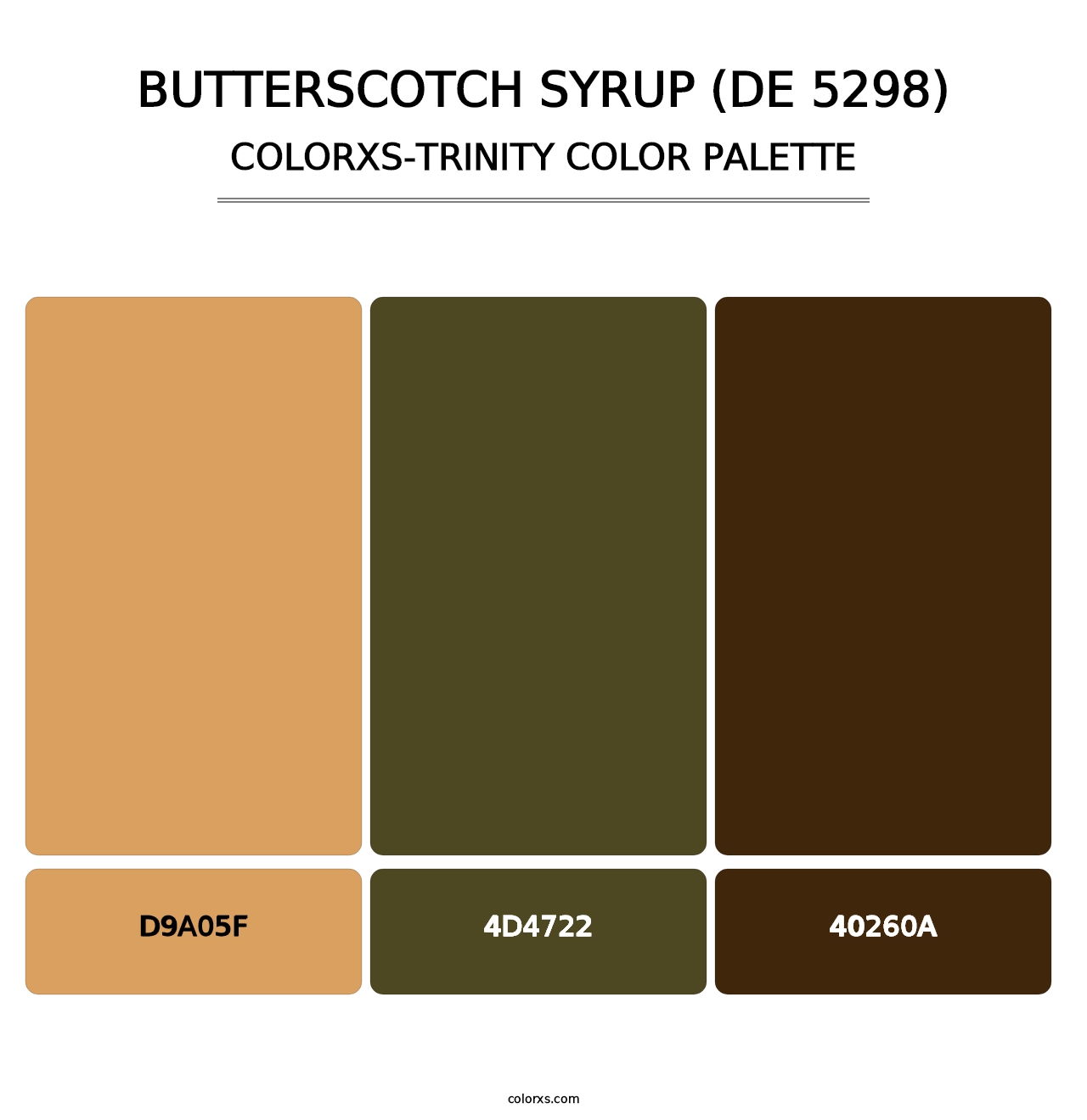 Butterscotch Syrup (DE 5298) - Colorxs Trinity Palette