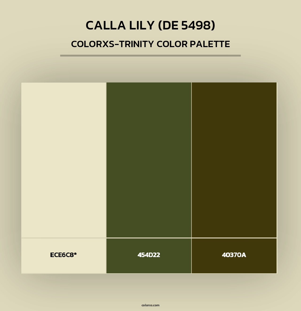 Calla Lily (DE 5498) - Colorxs Trinity Palette