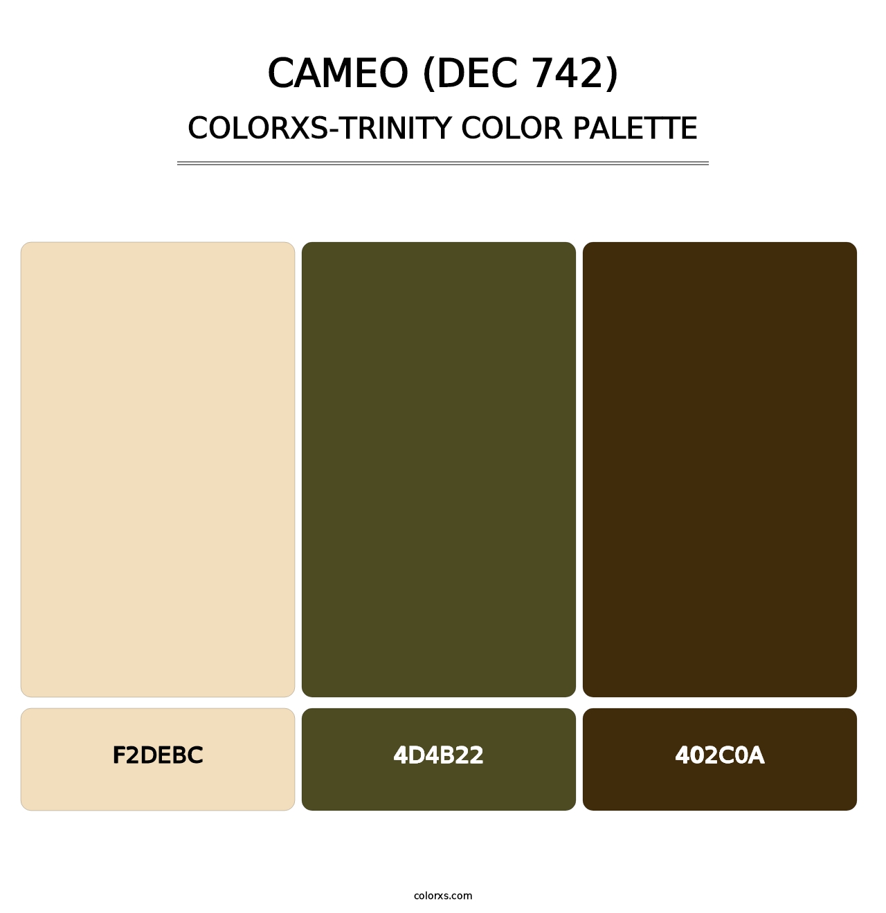 Cameo (DEC 742) - Colorxs Trinity Palette