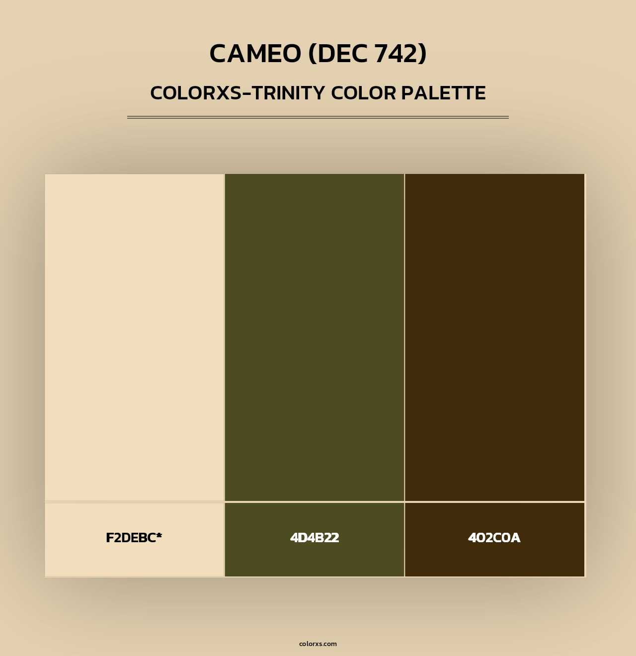 Cameo (DEC 742) - Colorxs Trinity Palette